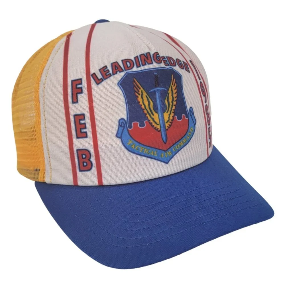 Vintage 80s USAF‎ Tactical Air Command Hat 1985 Air Force Snapback Mesh Trucker